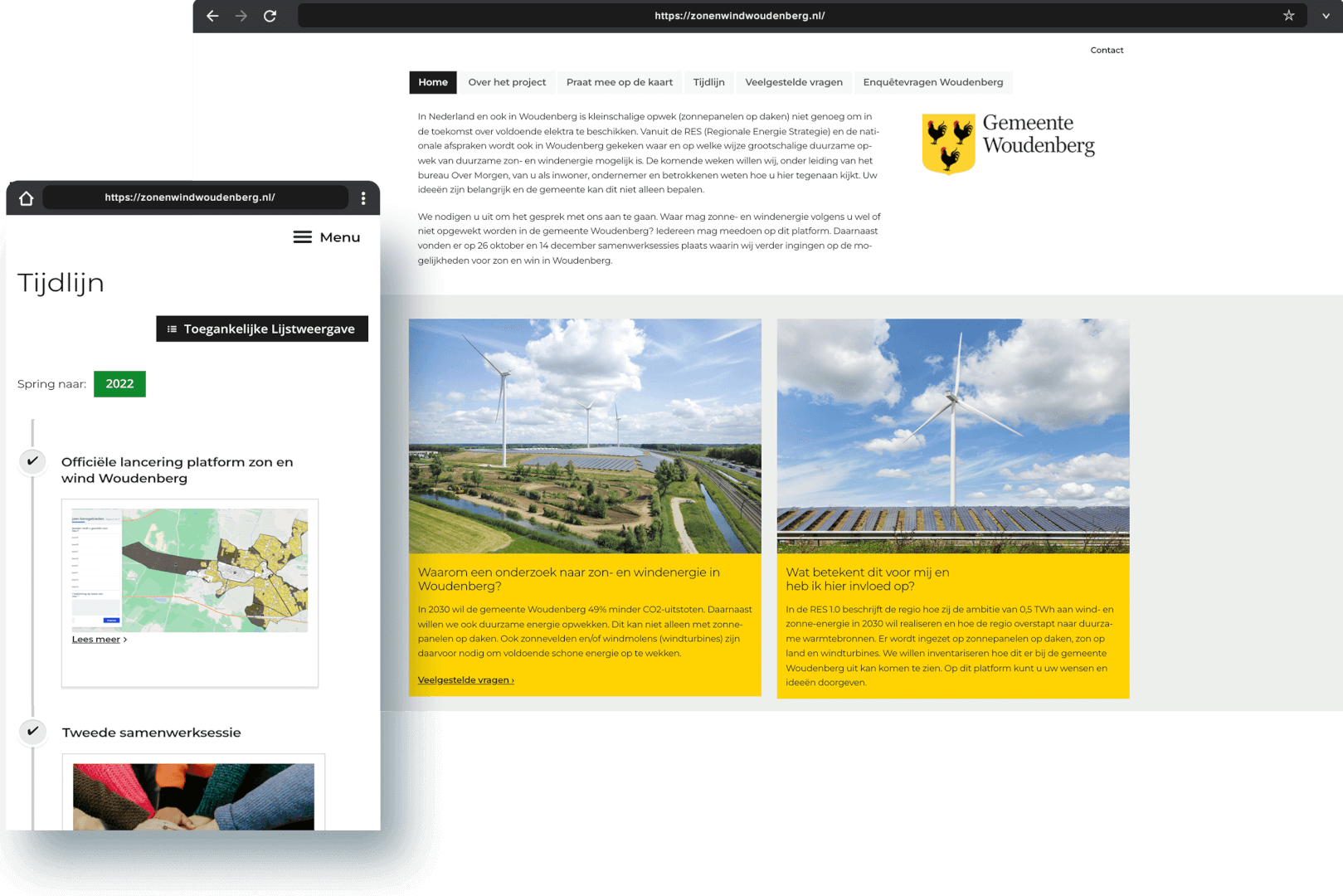 Projectwebsite Woudenberg