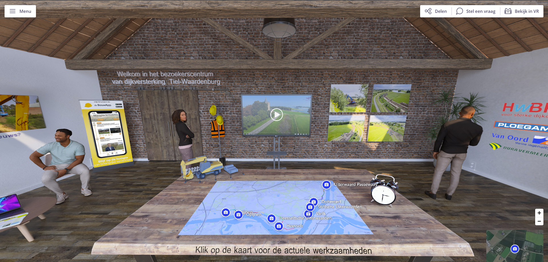 Online bezoekerscentrum Dijkversterking Tiel en Waardenburg